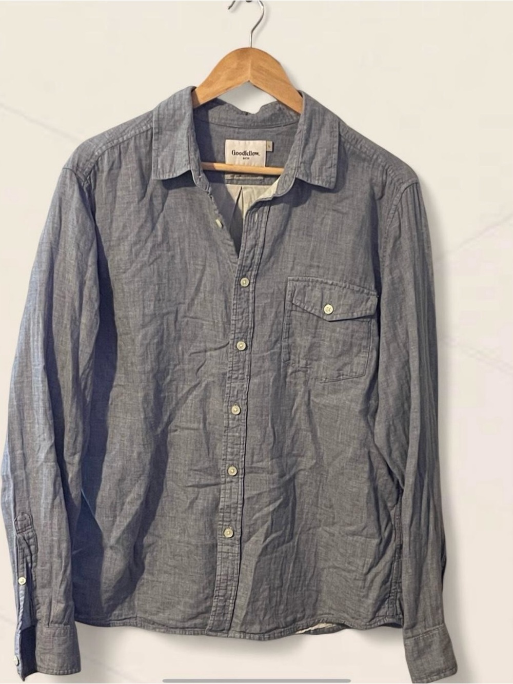 Goodfellow & Co Men's Button-Down Shirt - Gray/Blue’ish